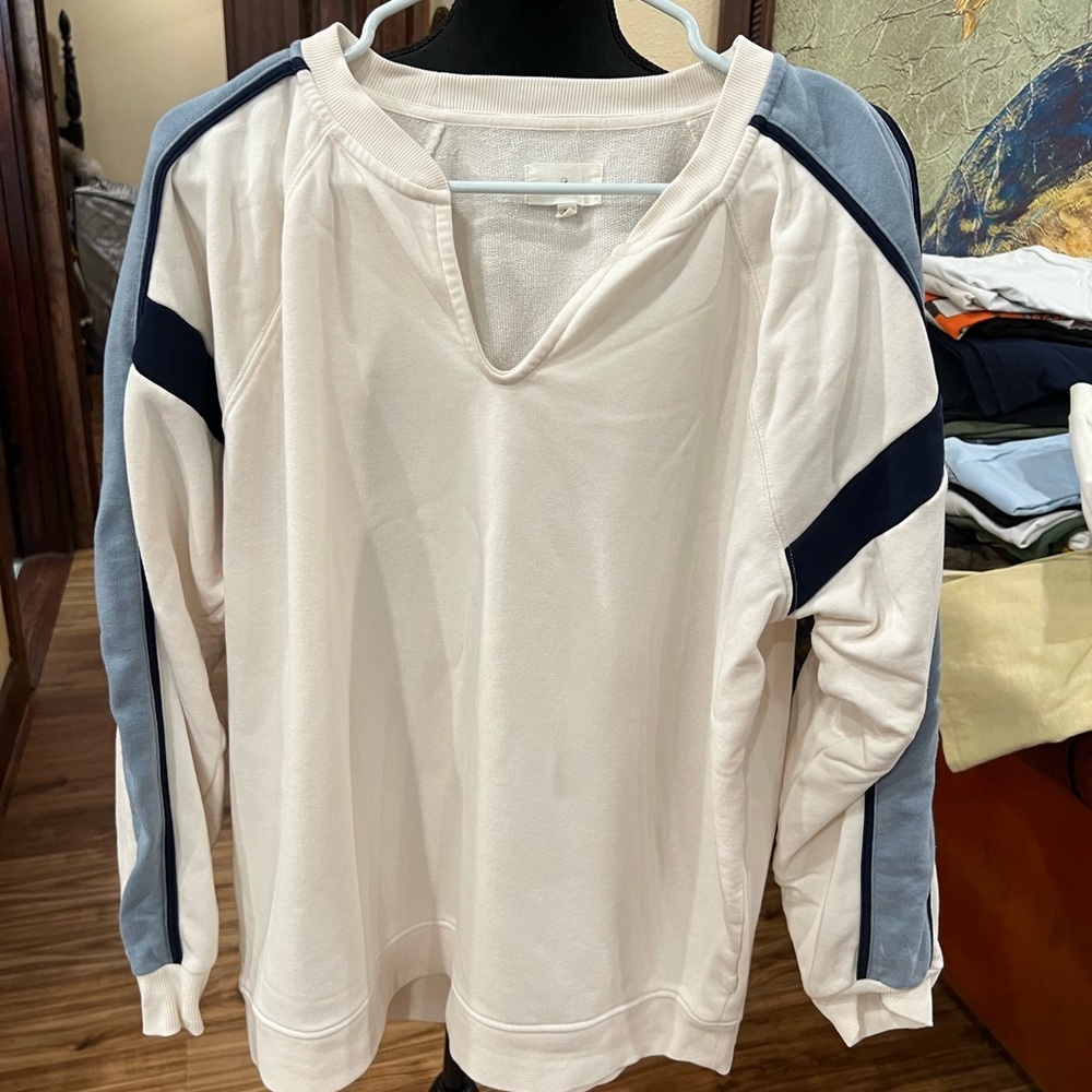 Lou & Grey Cream Knit Top